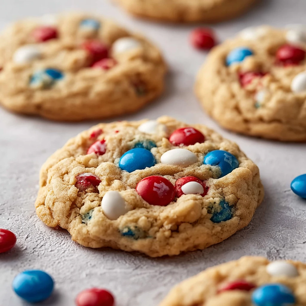Tasty Peanut Butter 4th July Cookies