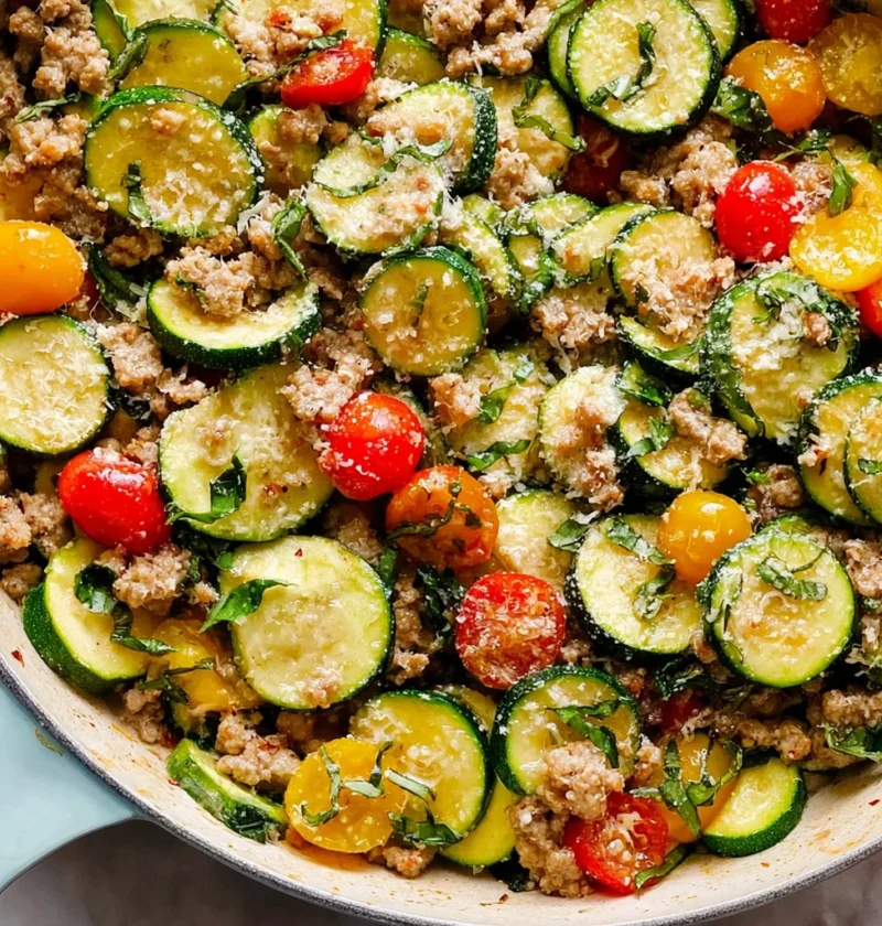 Ground Turkey and Zucchini Skillet