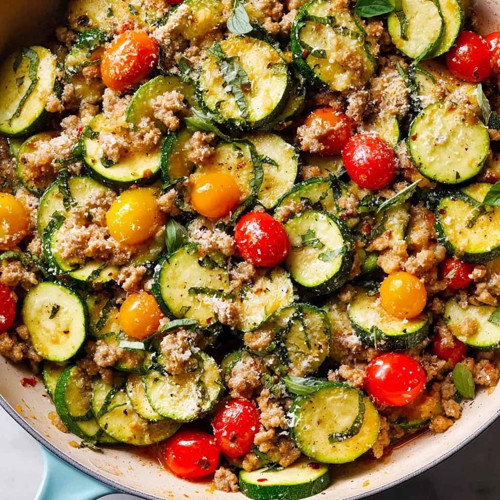 Ground Turkey And Zucchini Skillet - ground-turkey-and-zucchini-skillet-3
