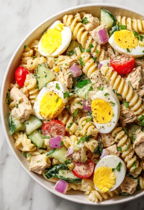 High Protein Pasta Salad Recipe