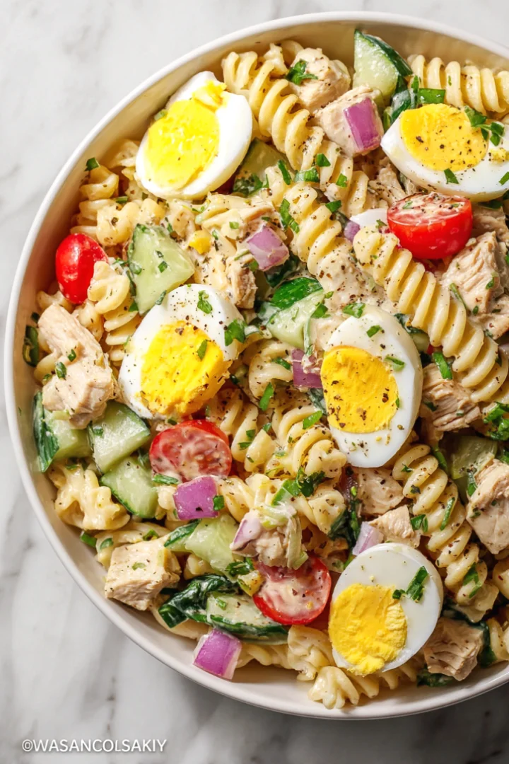 High Protein Pasta Salad Recipe