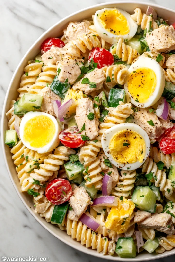 High Protein Pasta Salad Recipe - high-protein-pasta-salad-recipe-3