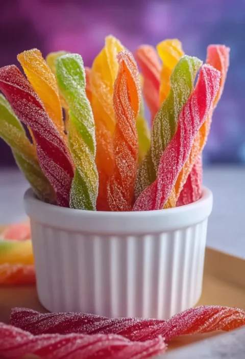 Homemade Kool-Aid Licorice Ropes