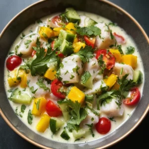 Tropical Coconut Milk Ceviche: A Refreshing Flavor Escape