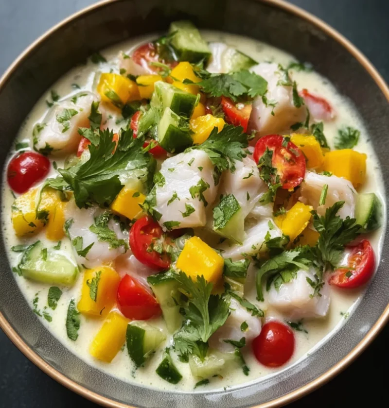 Tropical Coconut Milk Ceviche