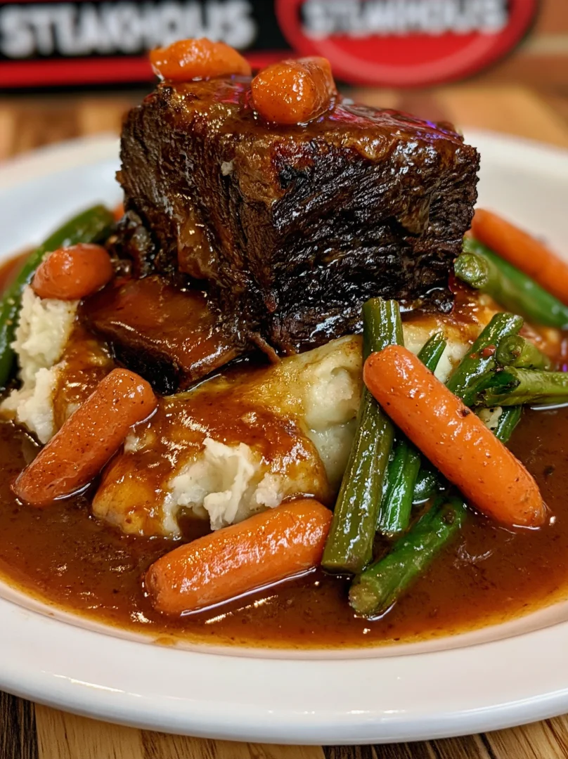 Braised Beef Short Ribs Recipe with Mashed Potatoes