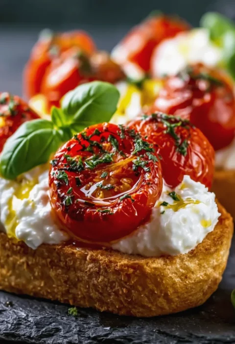 Burrata bruschetta