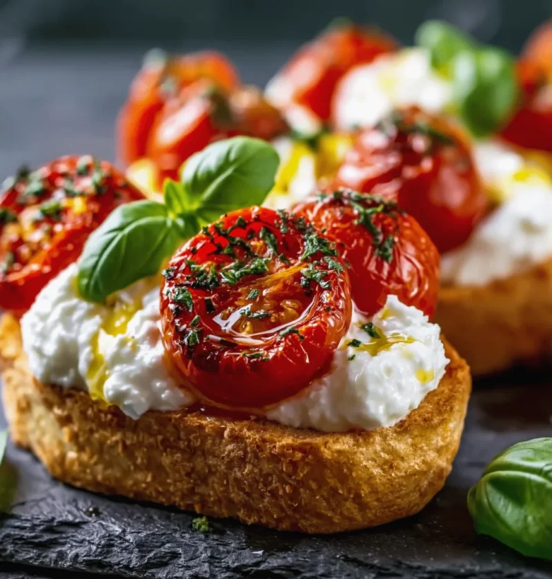 Burrata bruschetta