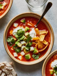 Chicken Tortilla Soup (Sopa Azteca)