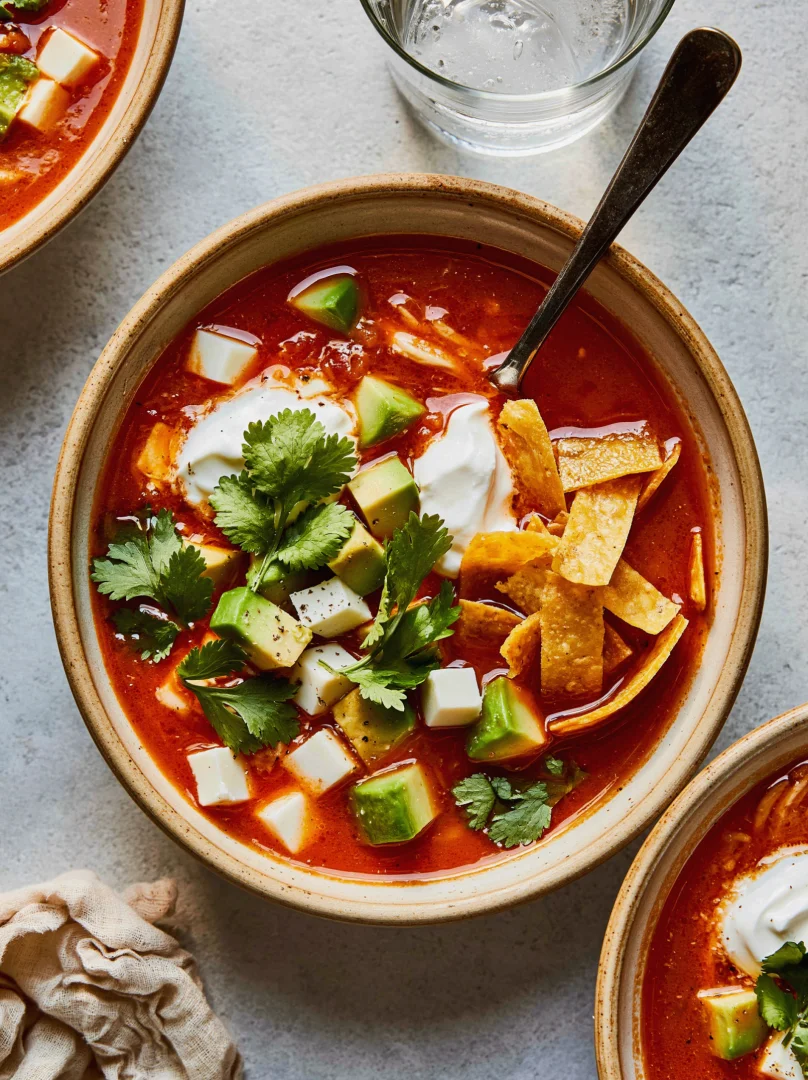 Chicken Tortilla Soup (Sopa Azteca)
