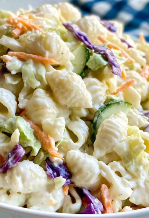 Coleslaw Pasta Salad