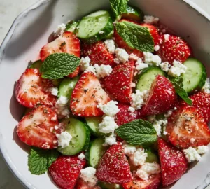 Cucumber Strawberry Salad – Tasty and Easy to Make