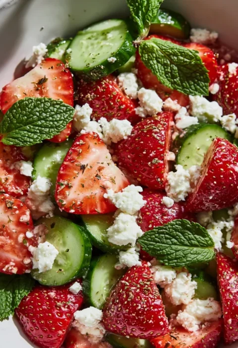 Cucumber Strawberry Salad