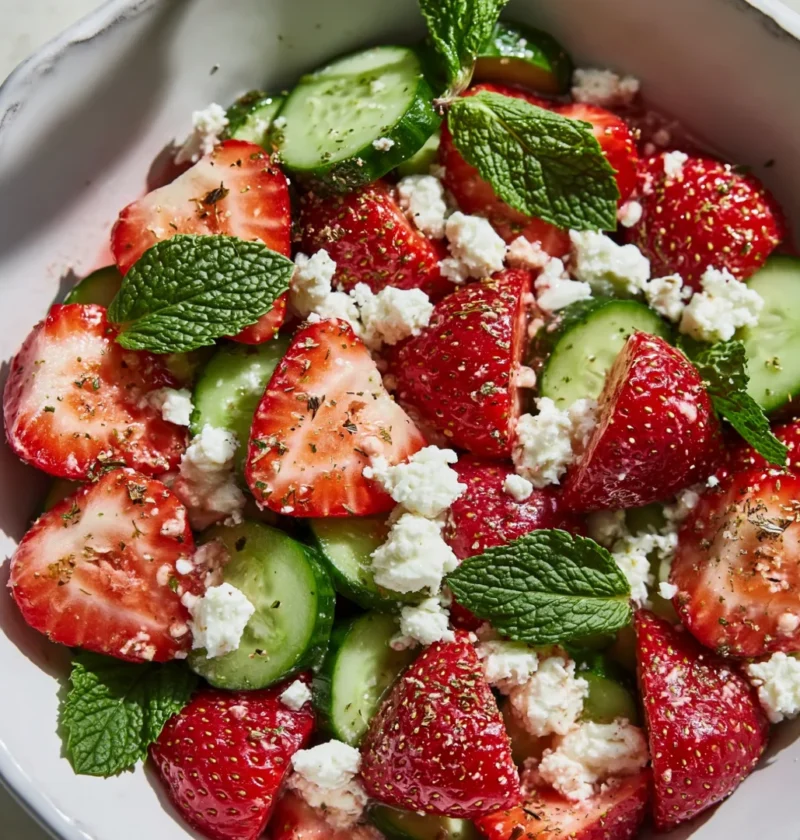 Cucumber Strawberry Salad