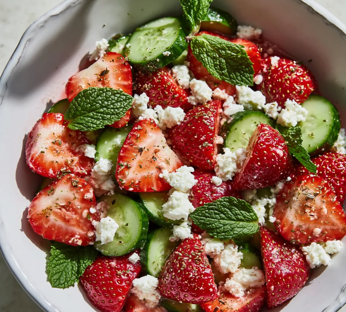 Cucumber Strawberry Salad