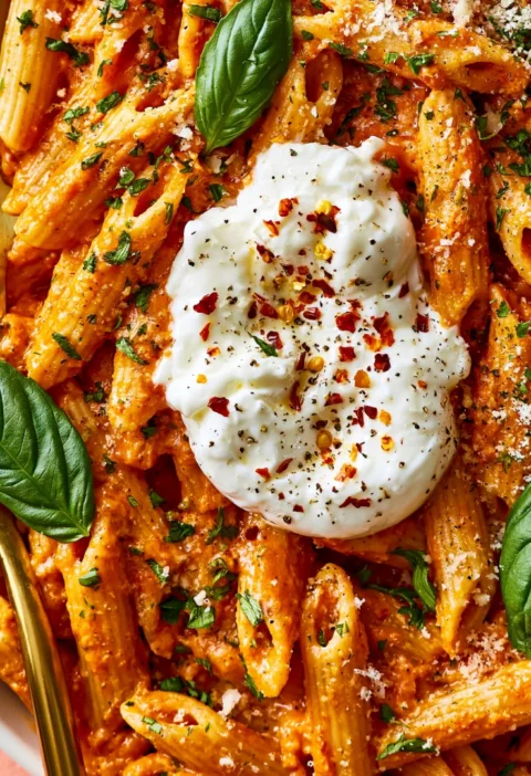easy-one-pot-spicy-pasta-with-burrata-30-minutes-1