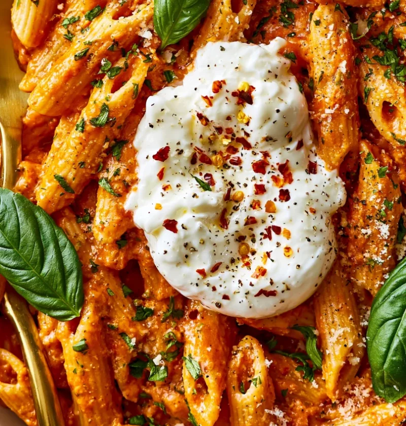easy-one-pot-spicy-pasta-with-burrata-30-minutes-1