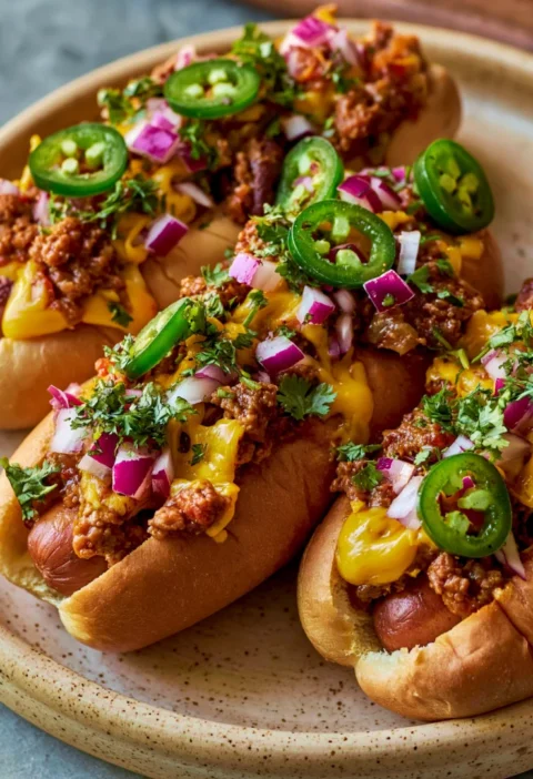 Homemade Chili Dogs