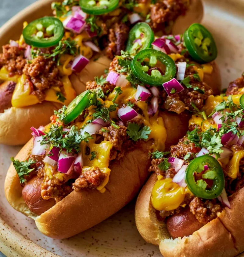 Homemade Chili Dogs