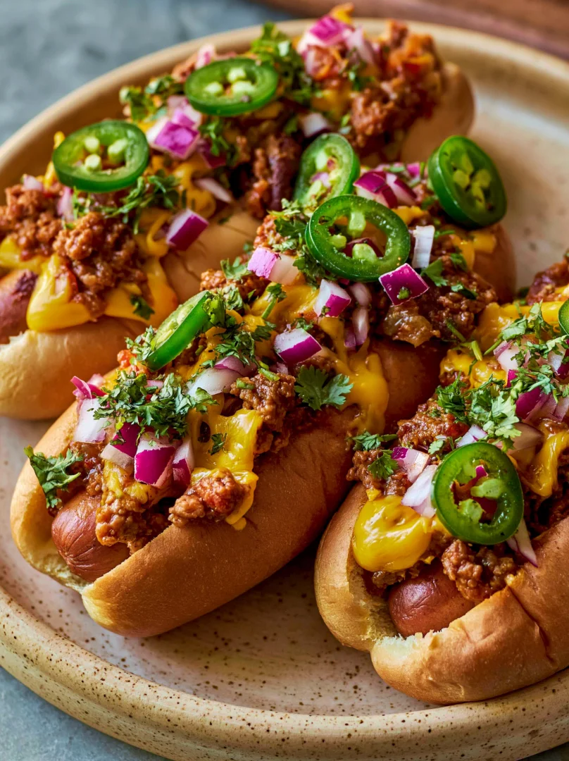 Homemade Chili Dogs