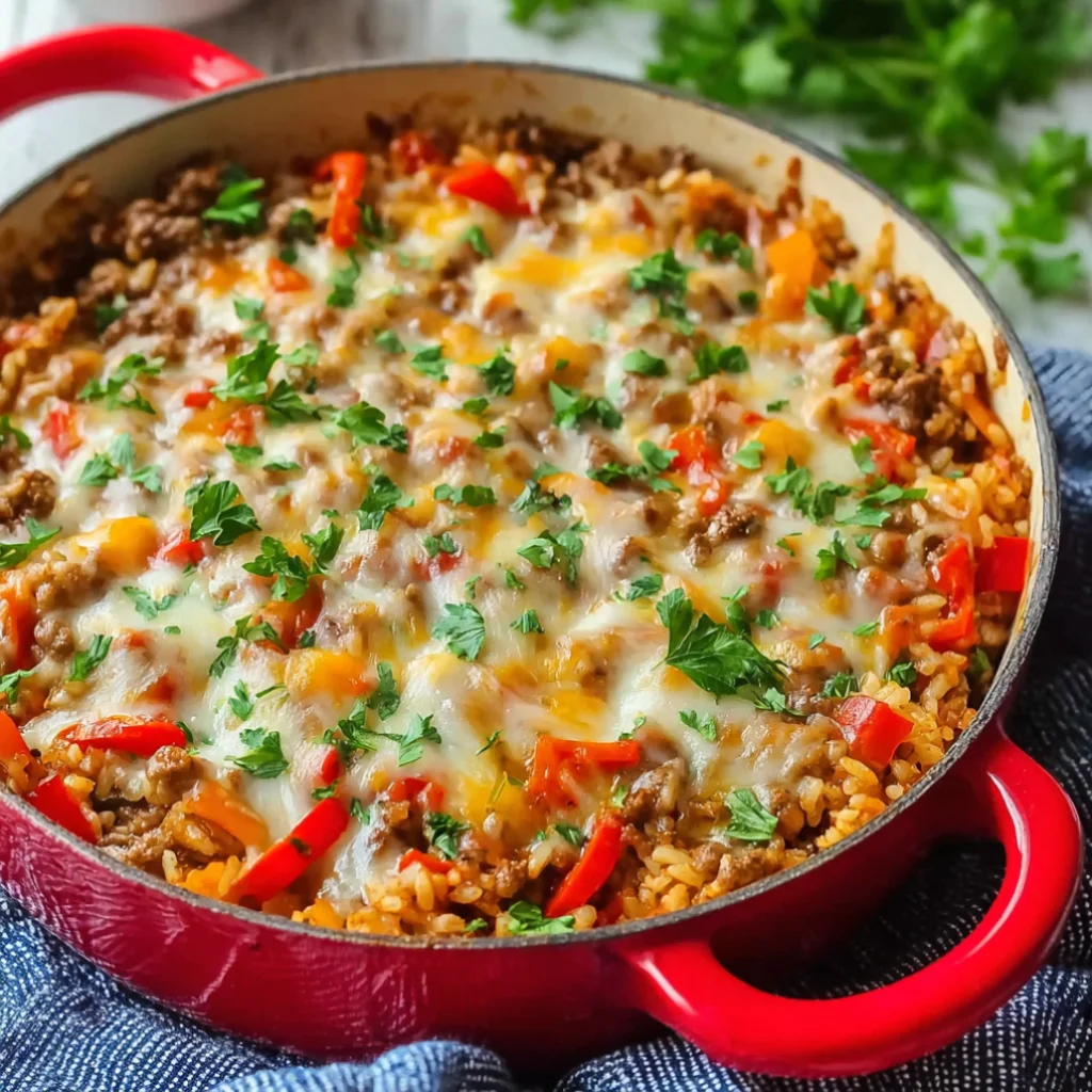 Stuffed Pepper Casserole - irresistibly-comforting-stuffed-pepper-casserole-d-3