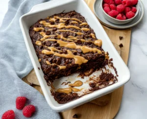 Peanut Butter Chocolate Baked Oatmeal