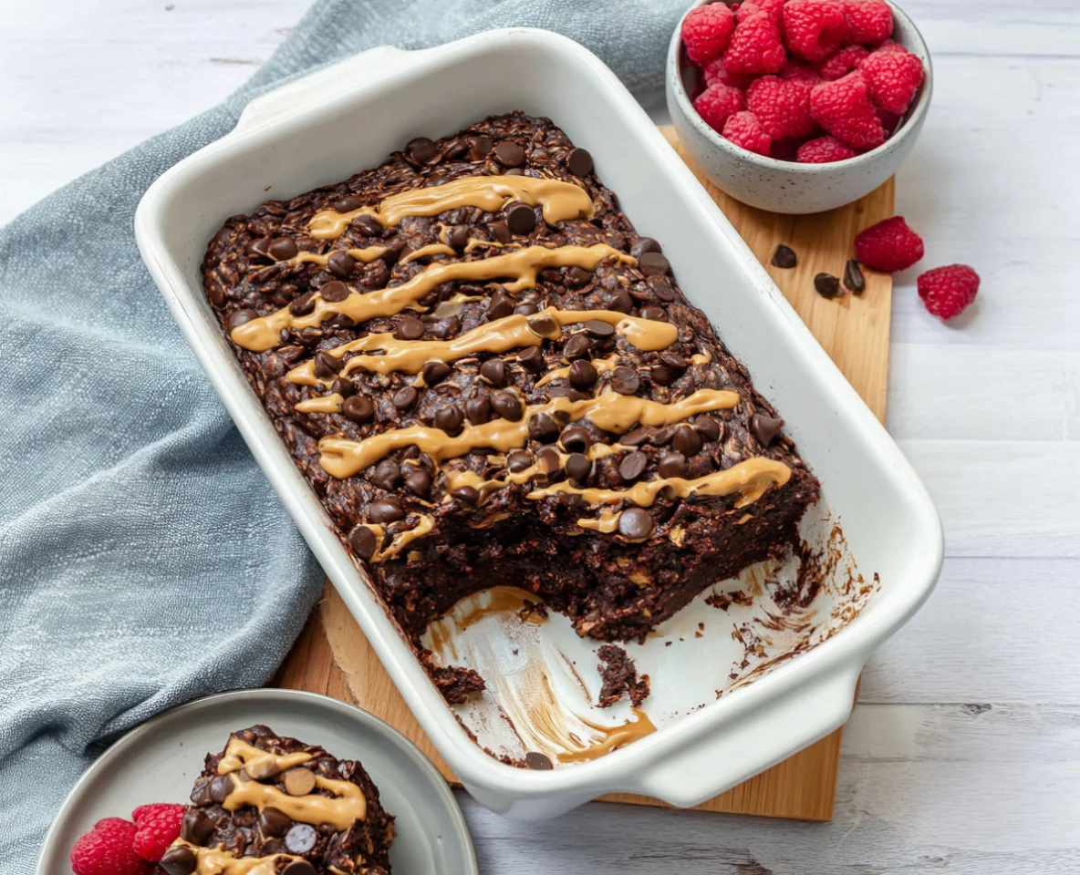 Peanut Butter Chocolate Baked Oatmeal - peanut-butter-chocolate-baked-oatmeal-3