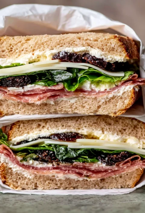 Prosciutto and Butter Sandwich with Dates
