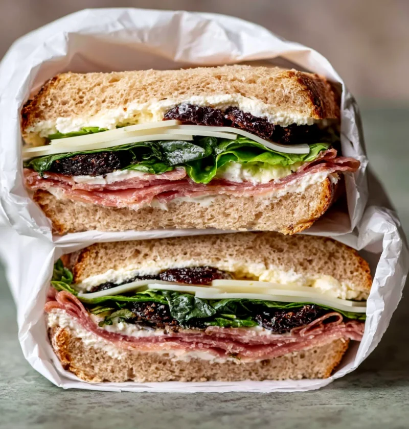 Prosciutto and Butter Sandwich with Dates