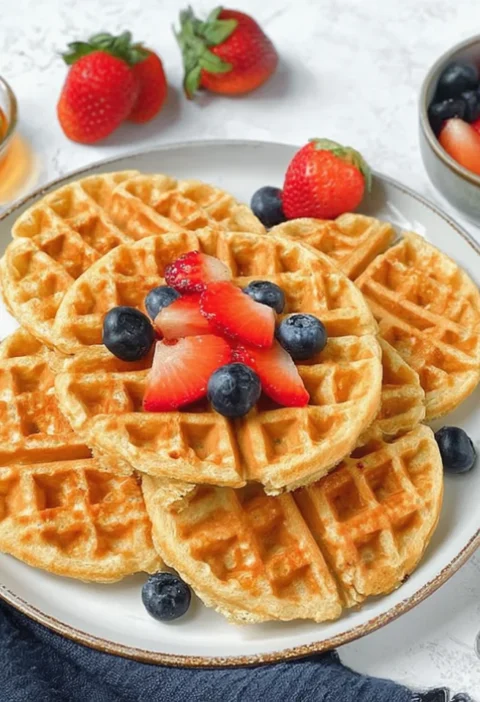 Protein-Packed Blender Waffles