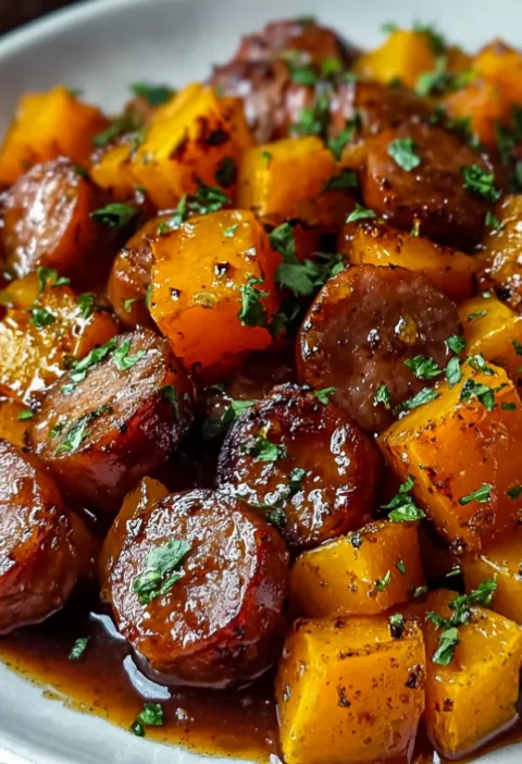 Sausage and Sweet Potatoes