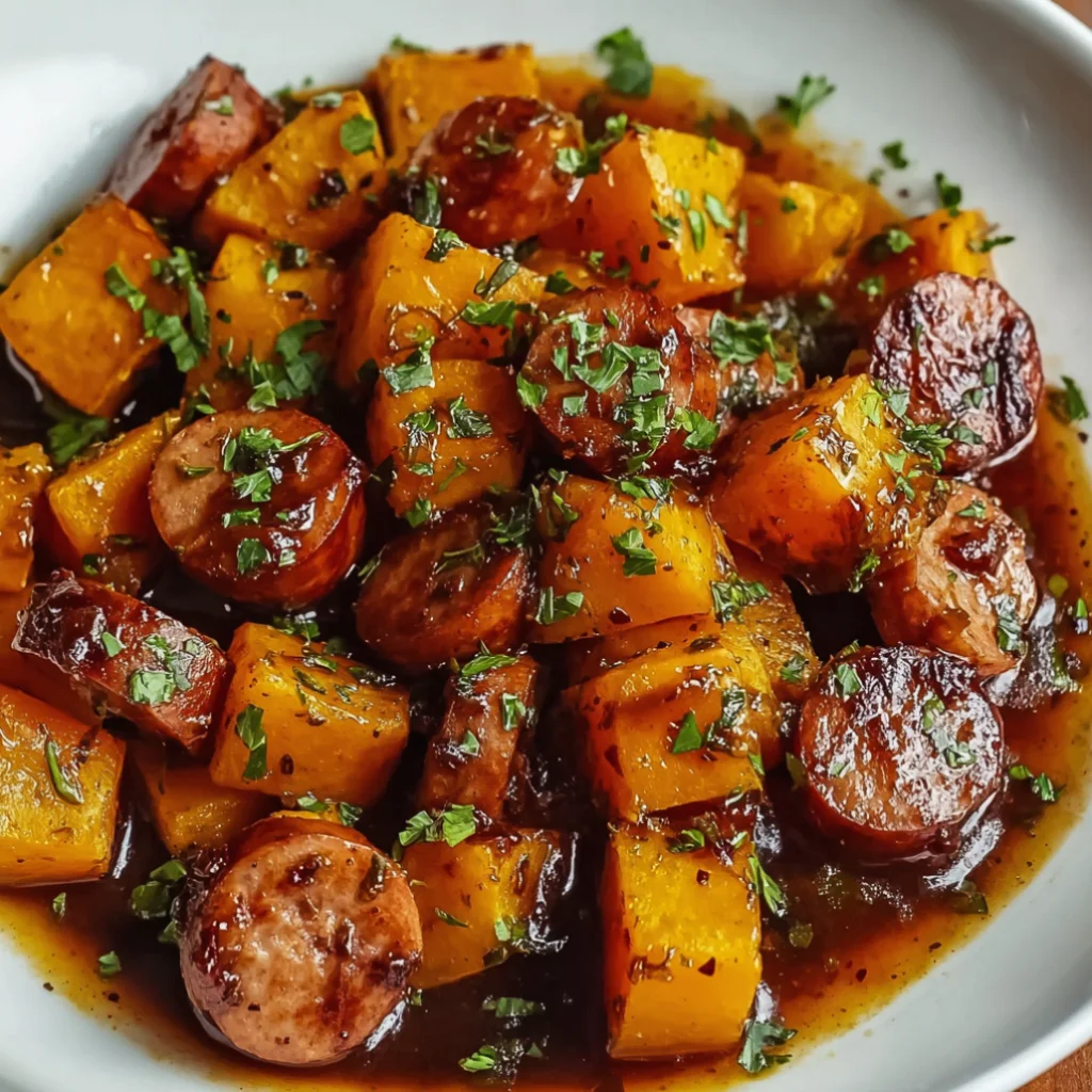 Sausage And Sweet Potatoes - sausage-and-sweet-potatoes-a-cozy-honey-garlic-del-3