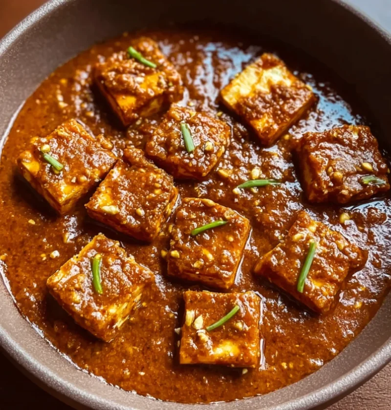 Spicy Tofu with Creamy Coconut Sauce