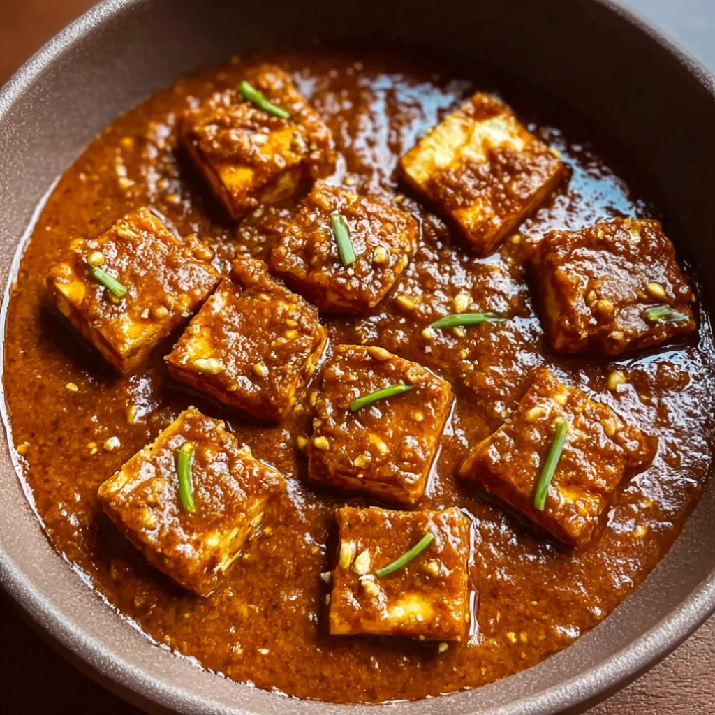 Spicy Tofu with Creamy Coconut Sauce