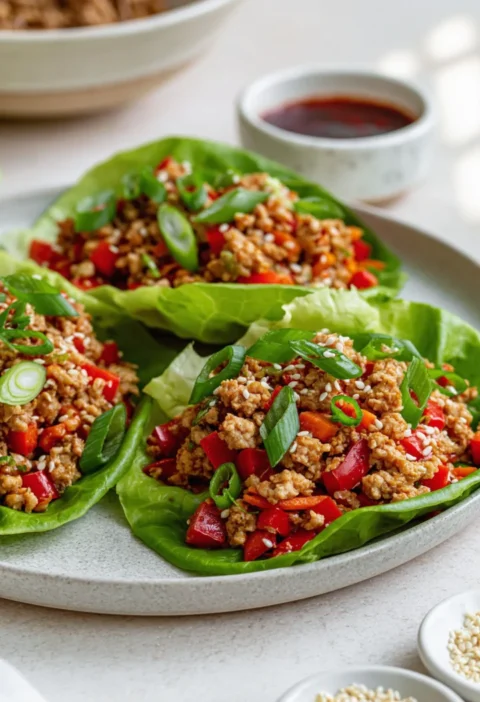 Asian Chicken Lettuce Wraps