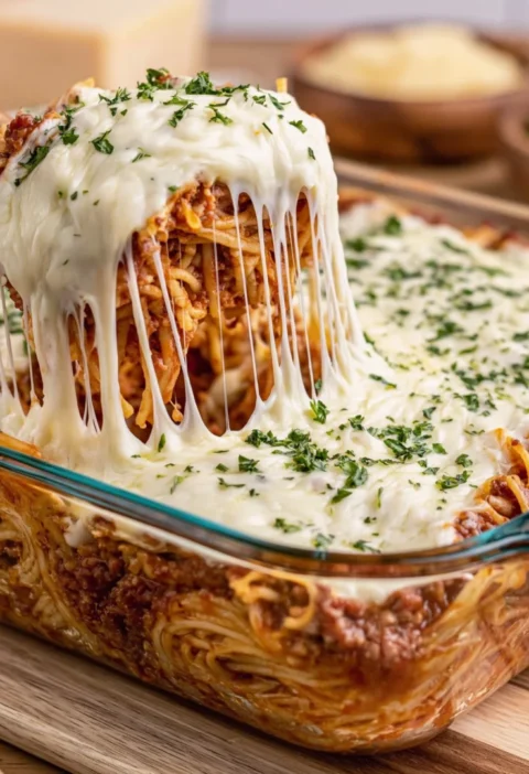 Baked Spaghetti with Cream Cheese