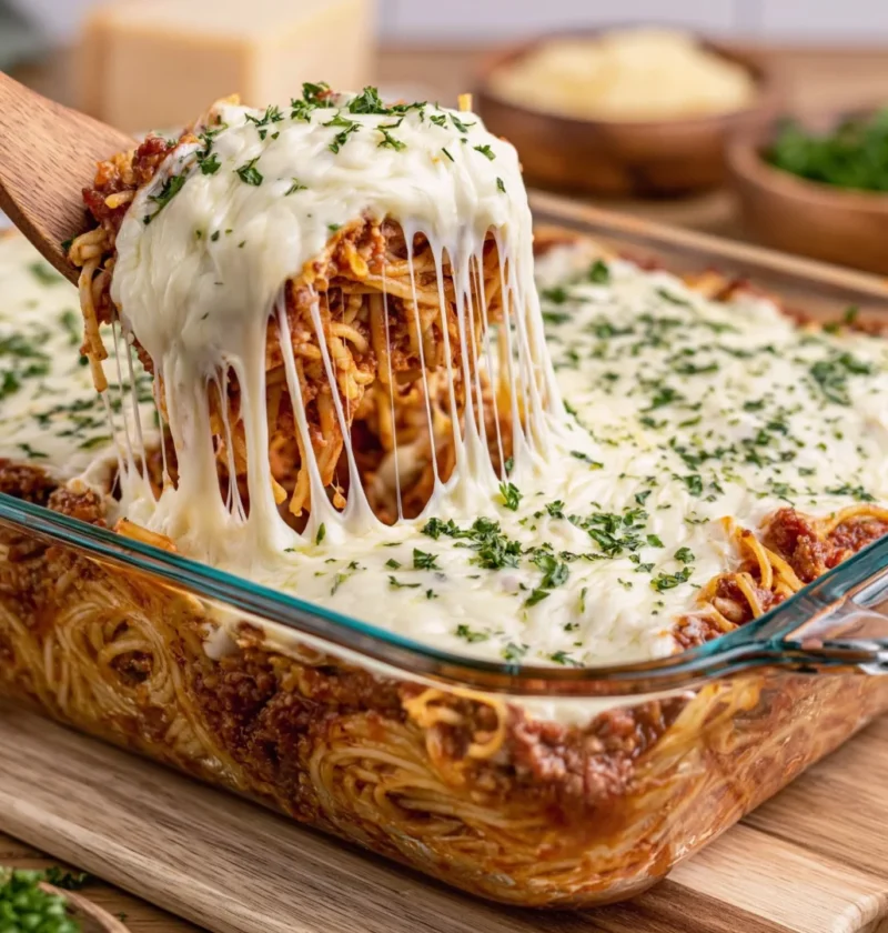 Baked Spaghetti with Cream Cheese