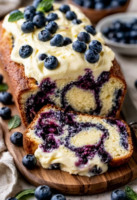 Blueberry Cream Cheese Loaf