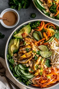 Chicken Spring Roll Bowls