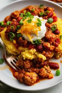 Chili Cornbread Casserole