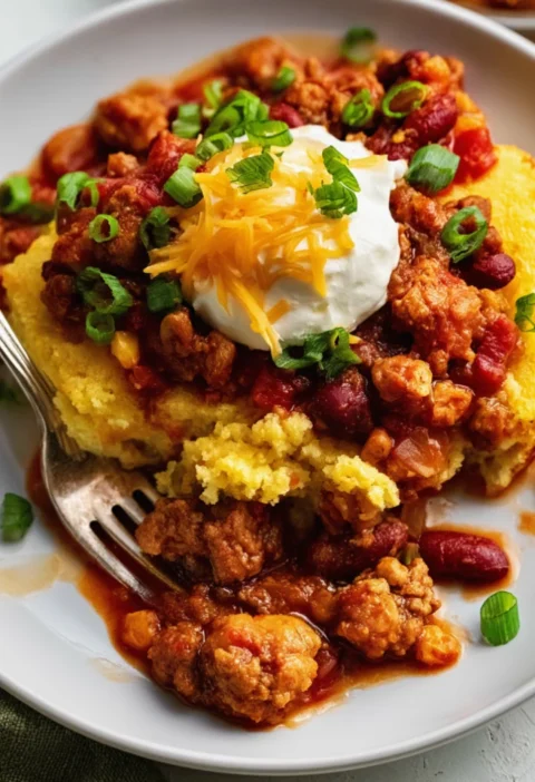 Chili Cornbread Casserole