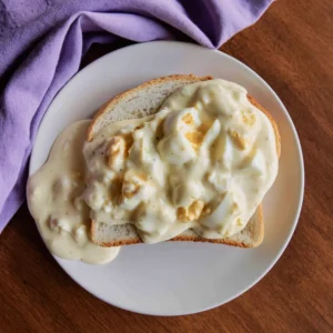 Creamed Eggs on Toast