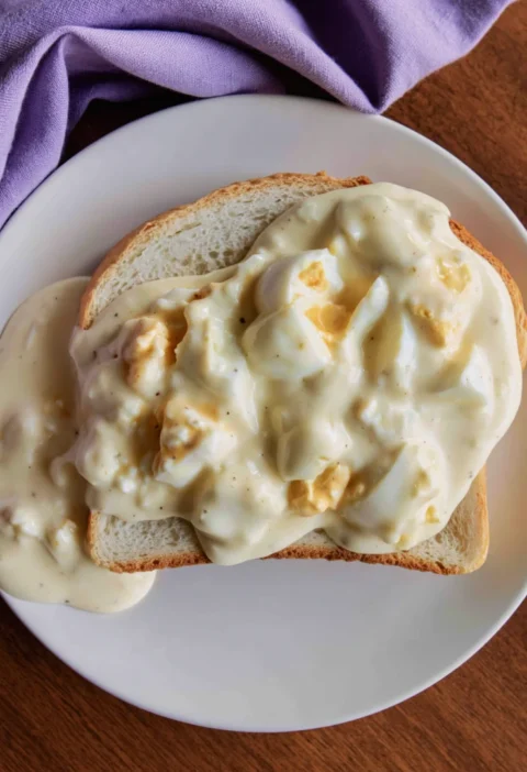 Creamed Eggs on Toast
