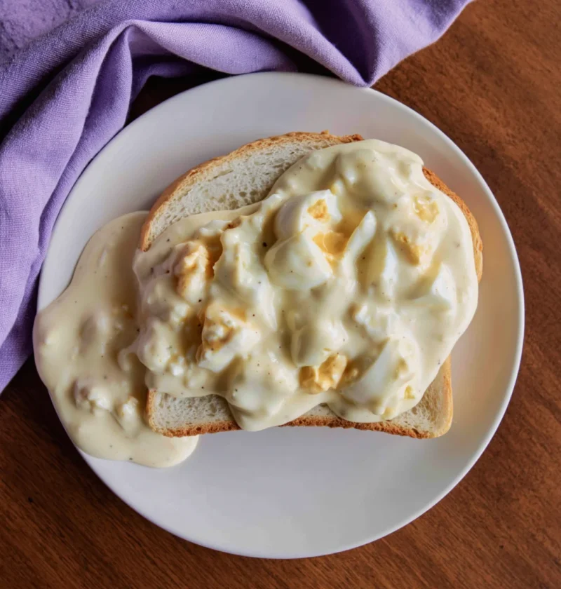 Creamed Eggs on Toast
