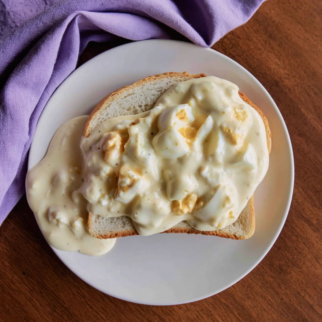 Creamed Eggs on Toast