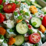 Irresistible Roasted Potatoes with Baked Feta and Garlic Delight