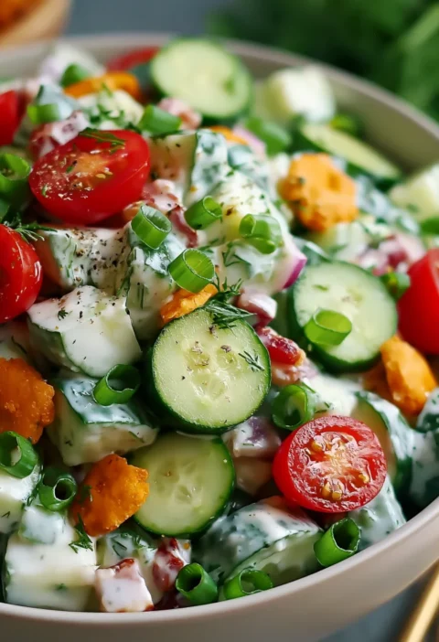 Cucumber Ranch Crack Salad
