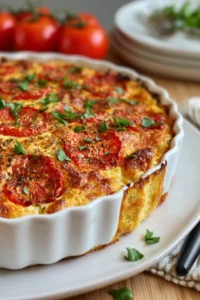 Delicious Crustless Tomato Pie Recipe for Easy Summer Meals