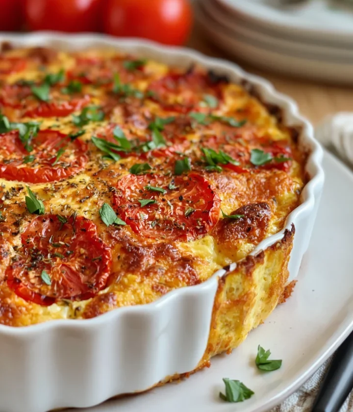 crustless tomato pie recipe