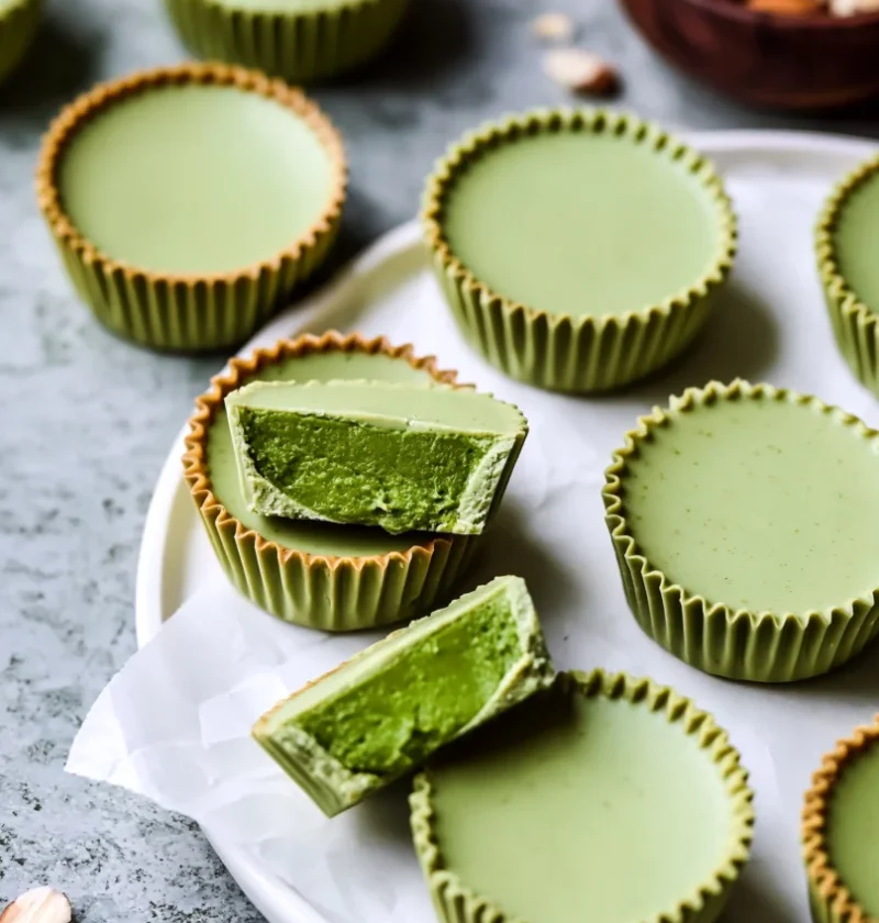 matcha coconut almond butter cups